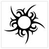 tribal sun tattoo images